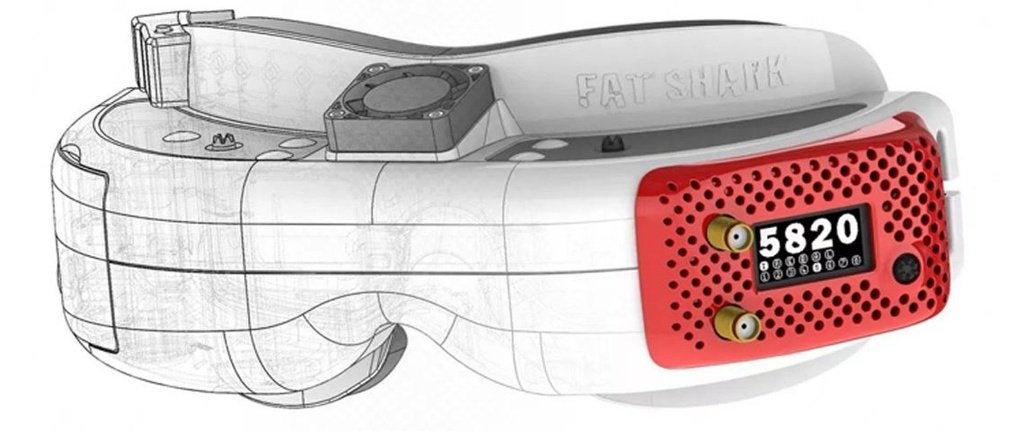 Fat Shark Attitude V5 met Rapidfire Module, Ophalen of Verzenden, Zo goed als nieuw