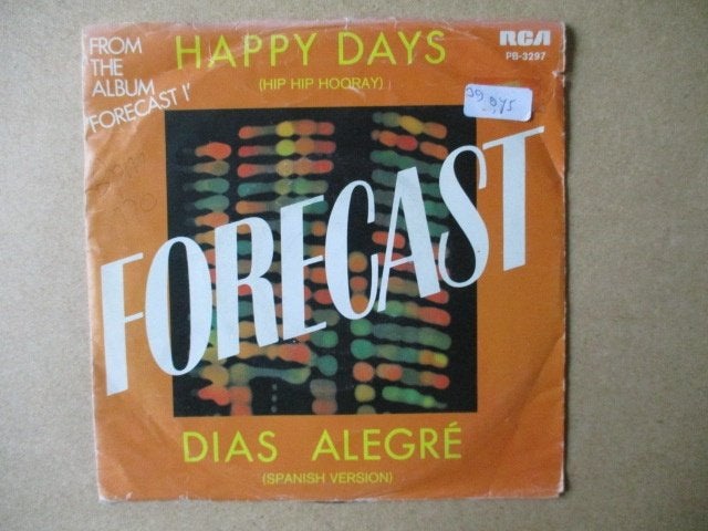s2055 forecast - happy days, Cd's en Dvd's, Vinyl Singles, Ophalen, Gebruikt, Overige genres, 7 inch