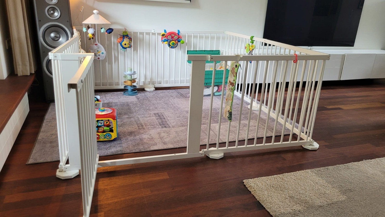 Grond box wit 185x185, Kinderen en Baby's, Boxen, Ophalen