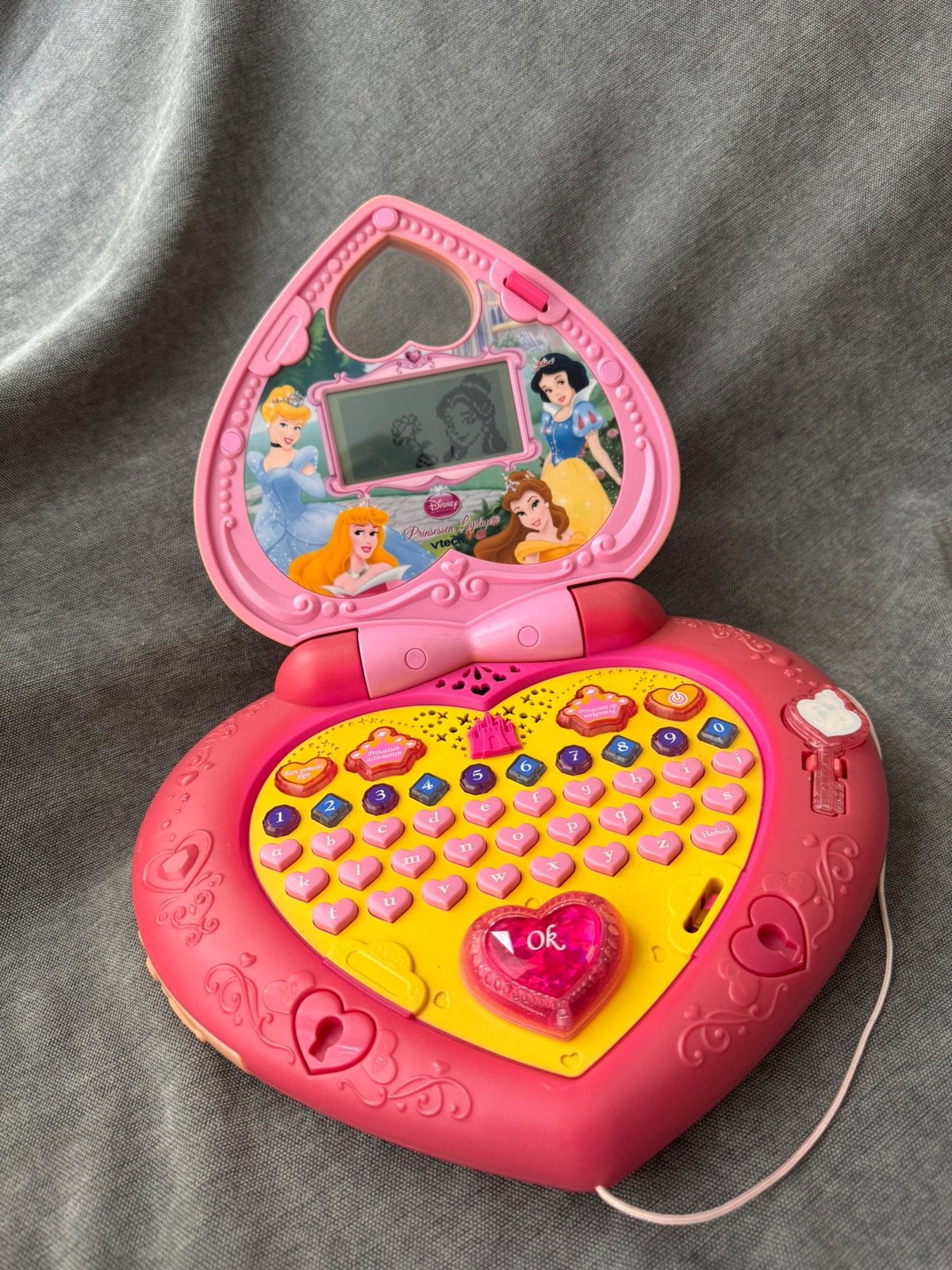 VTech Disney Princess Magische Laptop met Sleutel, Ophalen of Verzenden, Gebruikt, Met geluid
