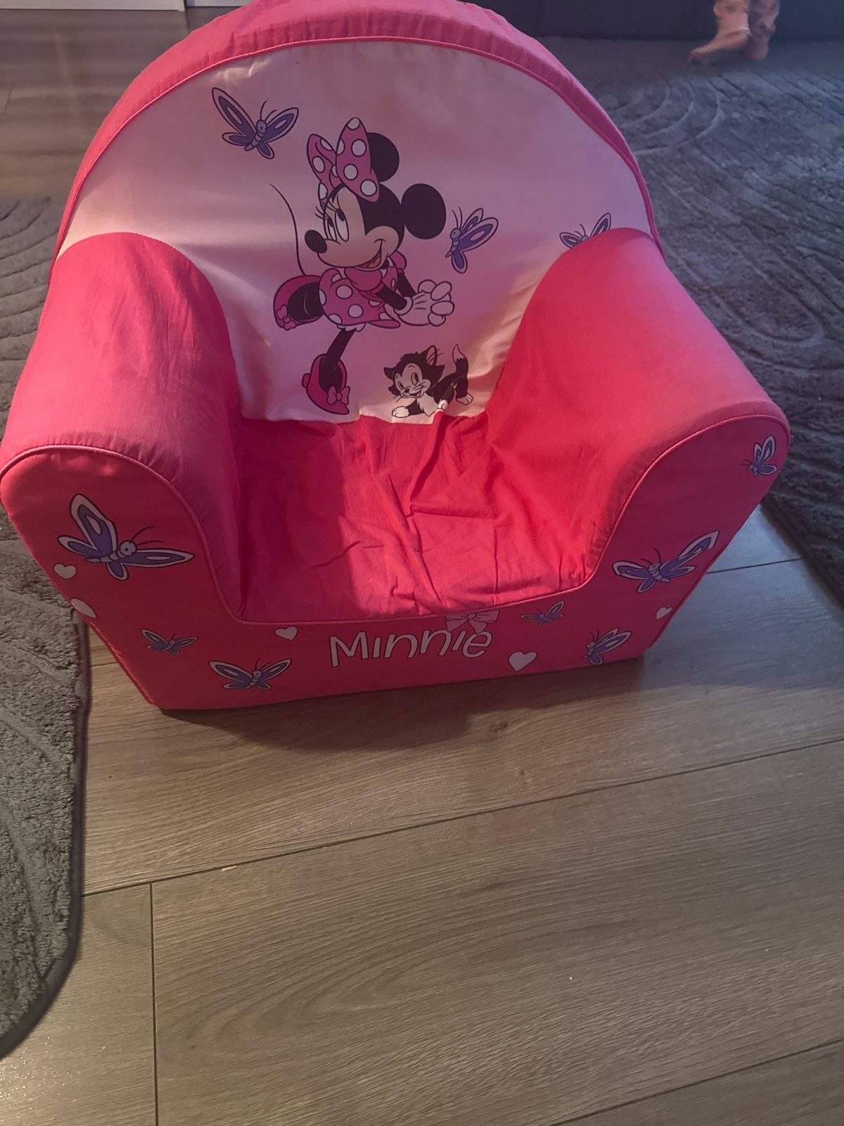 Minnie Mouse kinderstoel roze, Ophalen of Verzenden, Gebruikt, Stoel