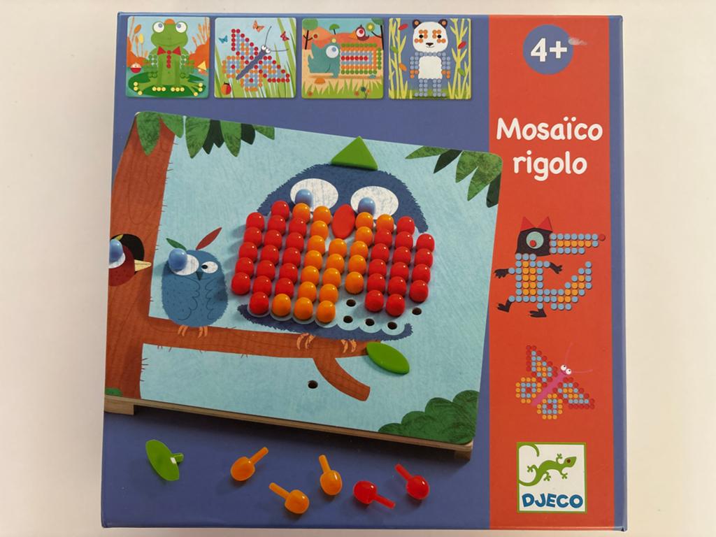 Djeco Mozaïek Rigolo 4+, Ophalen of Verzenden, Zo goed als nieuw, Knutselen