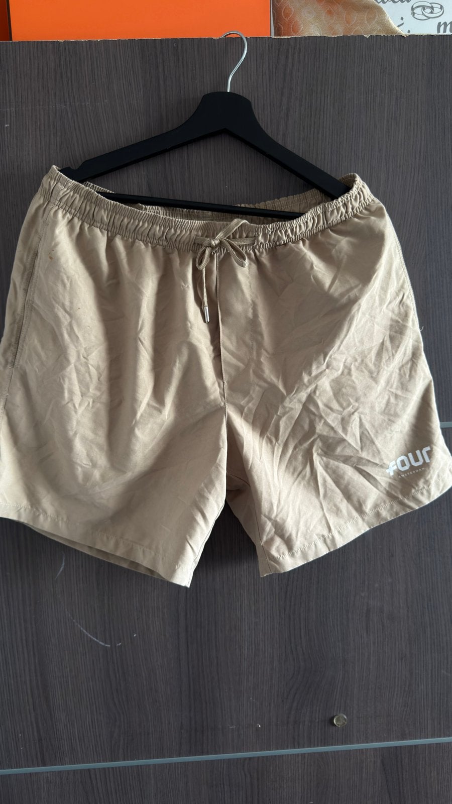 Four Amsterdam zwemshort - Beige -, Ophalen of Verzenden, Zo goed als nieuw, Maat 56/58 (XL), Beige