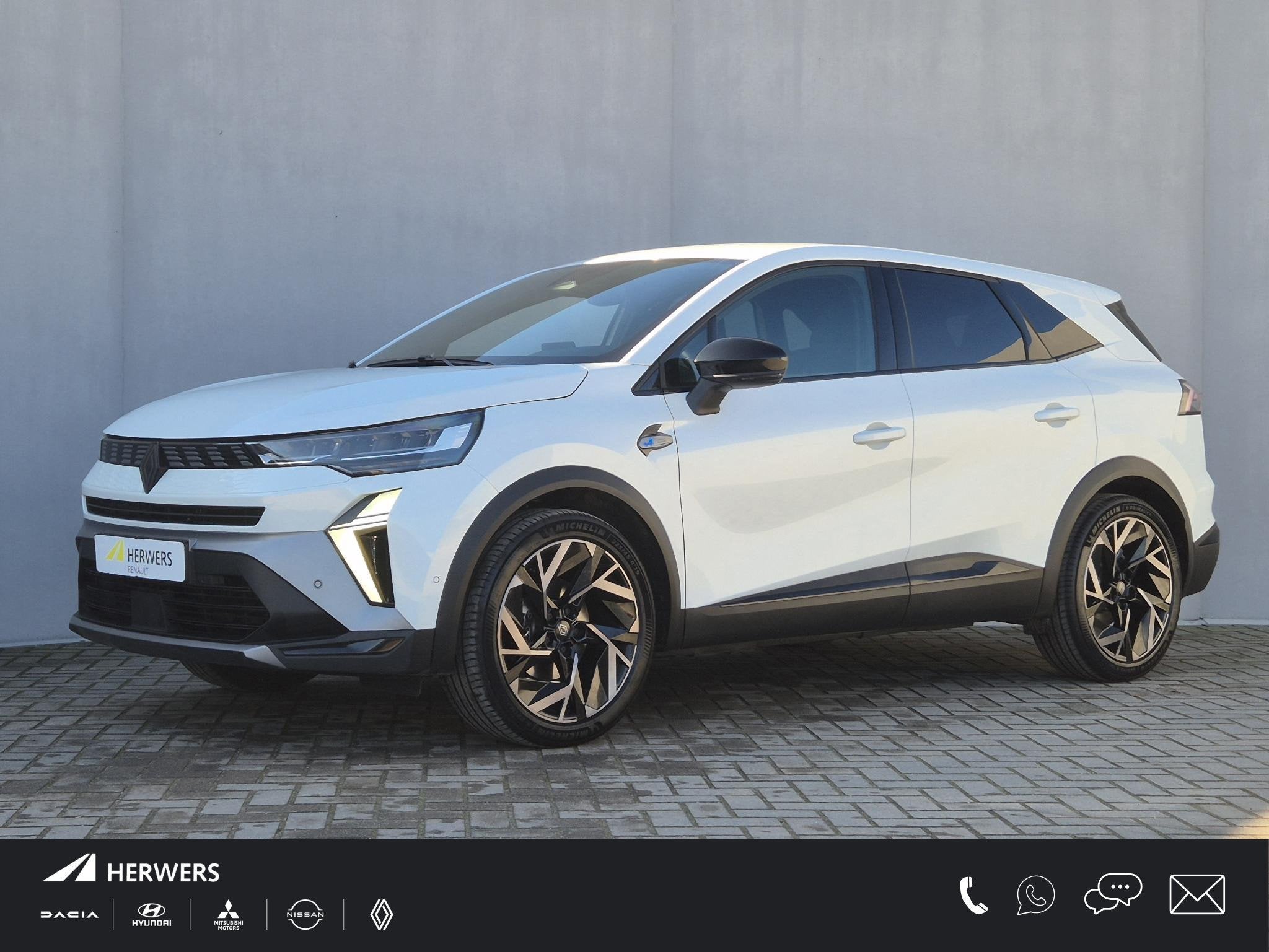 Renault Symbioz 1.6 E-Tech full hybrid 145 esprit Alpine / F, 745 kg, Parkeersensor, Gebruikt, Wit