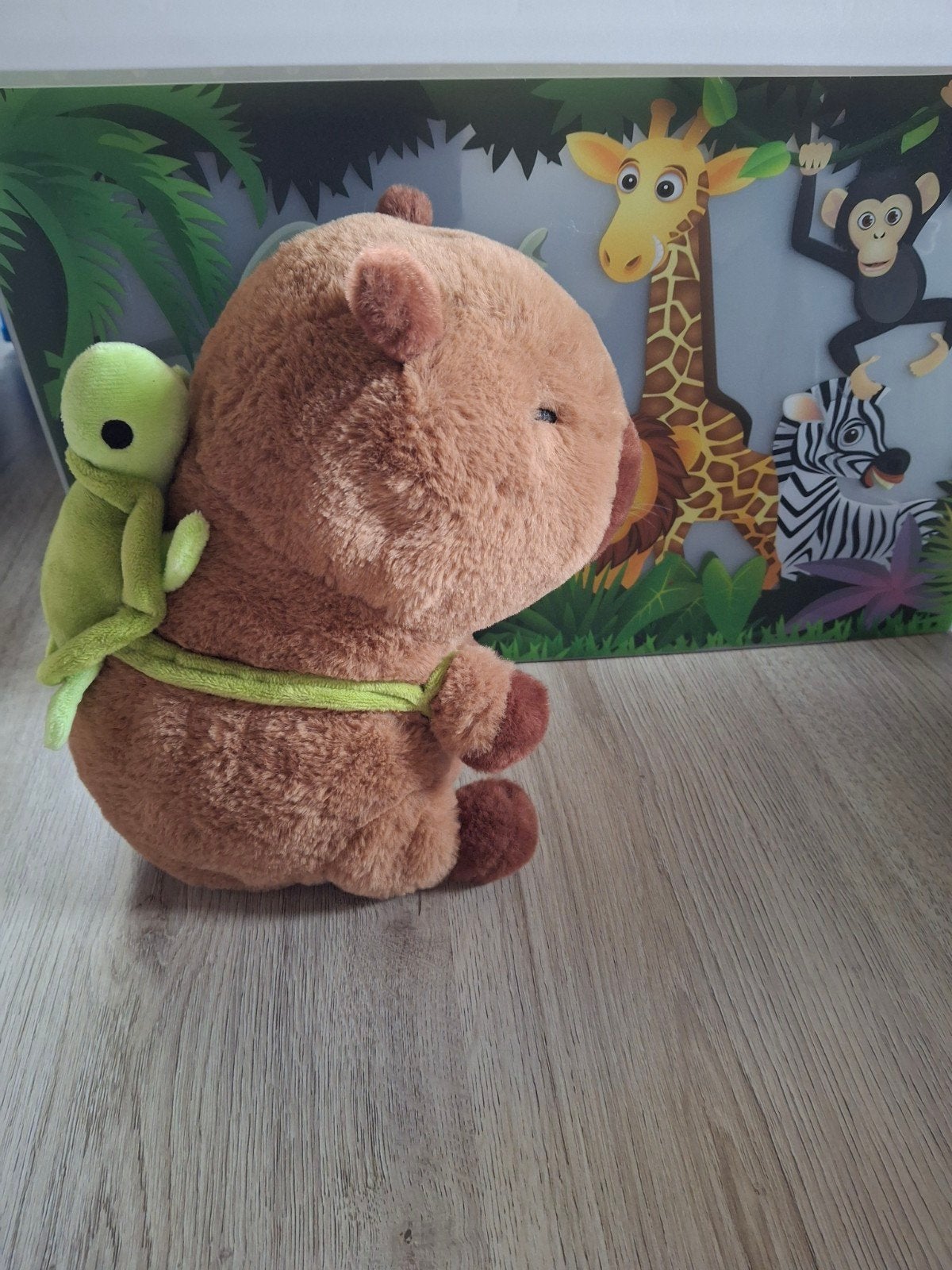 Schattige knuffel capybara capibara met schildpad op rug, Overige merken, Overige karakters, Overige typen, Nieuw