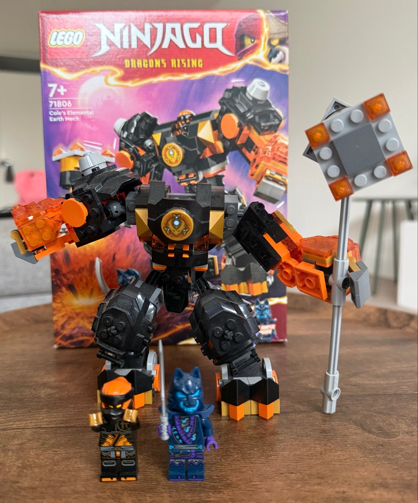 LEGO Ninjago 71806 Cole's Elementaire Aardemecha, Ophalen, Zo goed als nieuw