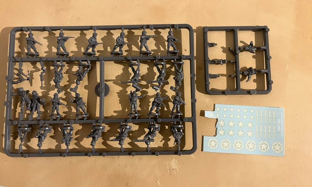 Amerikaanse Commander Spruce + US decals Flames of War, Hobby en Vrije tijd, Wargaming, Ophalen of Verzenden, Zo goed als nieuw