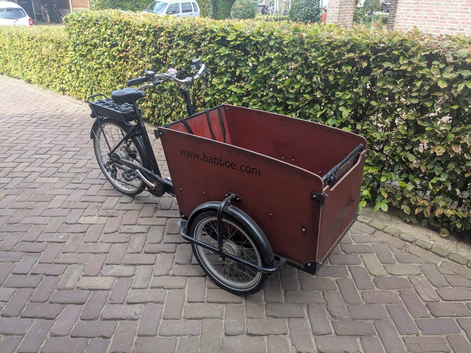 Elektrische Babboe big bakfiets, Overige merken, 4 kinderen of meer, Gebruikt, Elektrisch