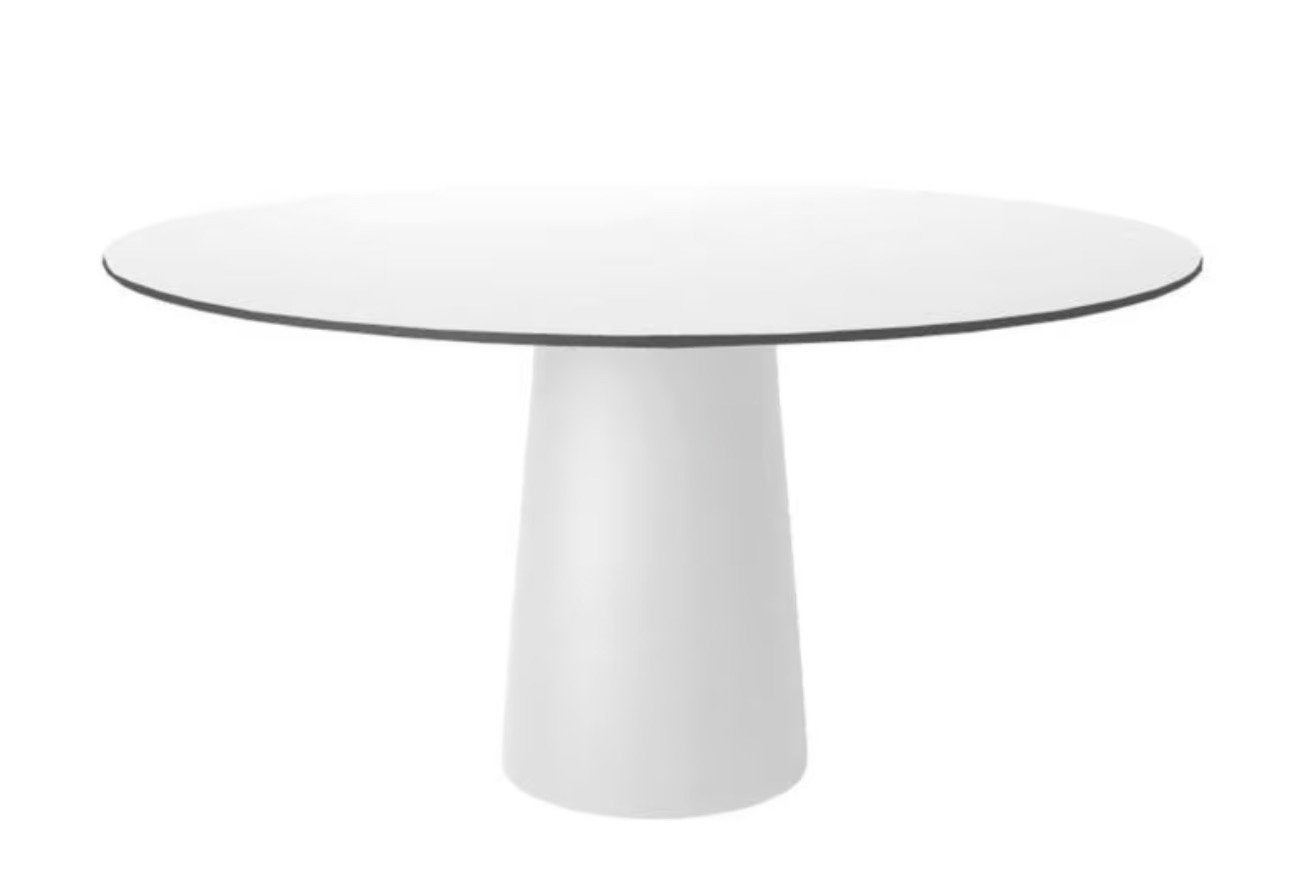 Practige design Moooi Eettafel, Ophalen, Kunststof, Rond, Zo goed als nieuw