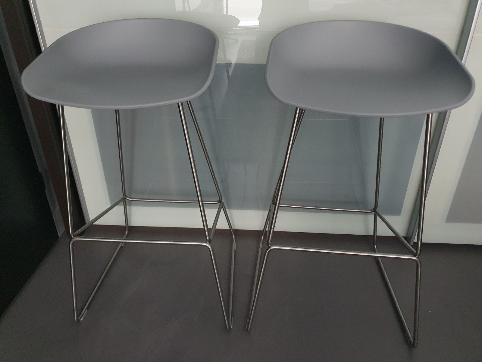 ***5x HAY about a stool AAS38 barkrukken (Concrete Grey)***, Huis en Inrichting, Ophalen, Metaal, 60 tot 90 cm