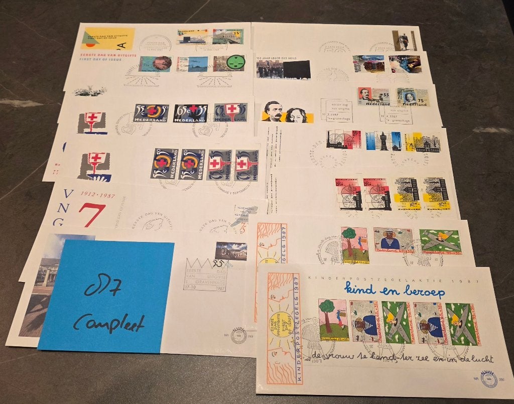 Speciale 1e dag Enveloppen (NL postzegels jaargang 1987), Postzegels en Munten, Postzegels | Eerstedagenveloppen, Ophalen of Verzenden