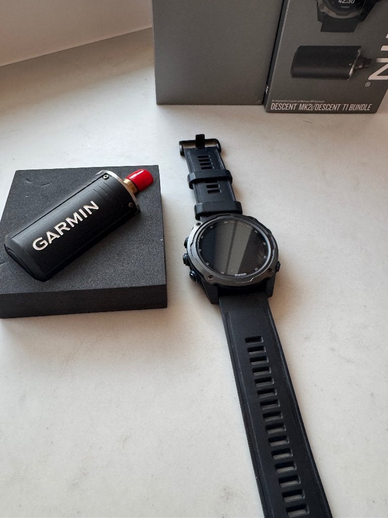 Garmin MK2i Descent duik horloge + transmitter, Zwart, Garmin, Ophalen of Verzenden, Zo goed als nieuw