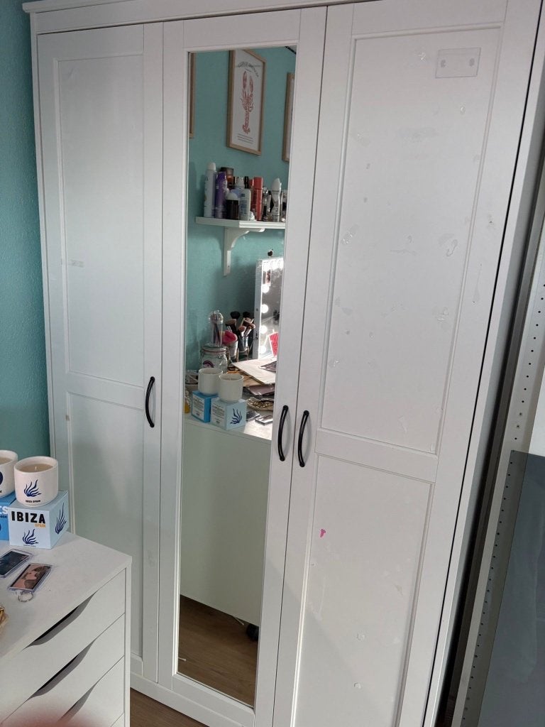 IKEA kledingkast Songesand, Huis en Inrichting, Kasten | Kledingkasten, Ophalen, Met deur(en), Gebruikt, 100 tot 150 cm