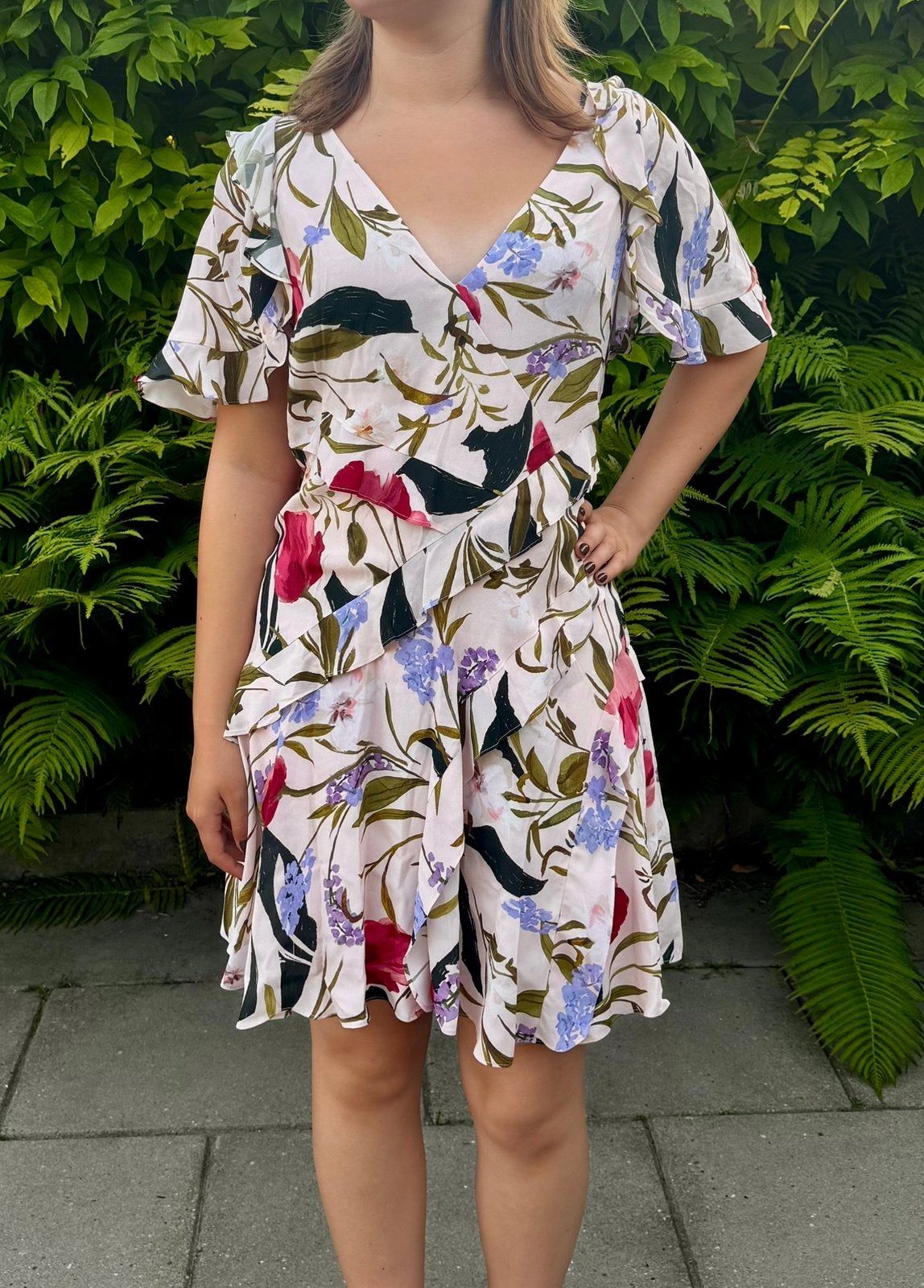 Luxe Ted Baker zomer jurk mt 38, Ophalen of Verzenden, Zo goed als nieuw, Maat 38/40 (M), Roze