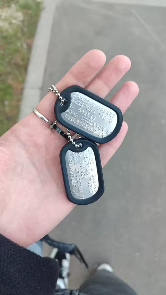 Gepersonaliseerde Dog Tag Leger Ketting, Verzenden, Nieuw, Zilver, Overige materialen