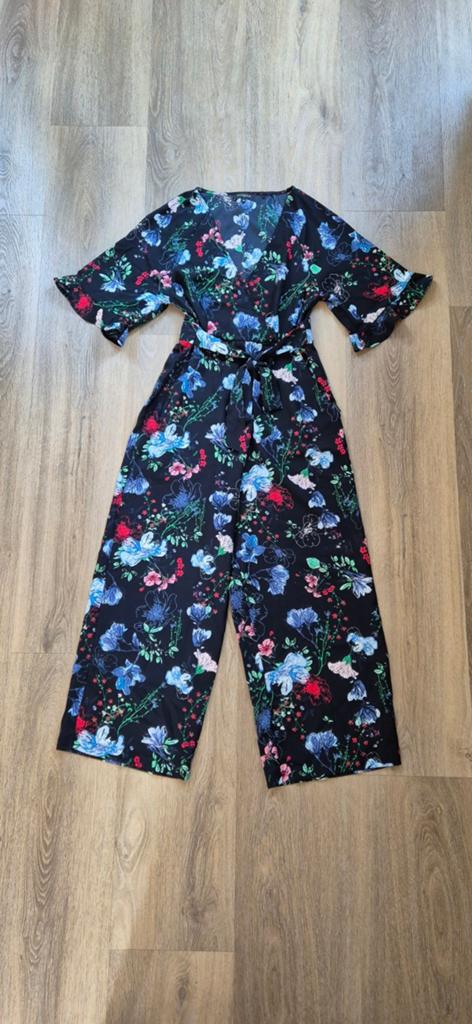 Prachtige jumpsuit, bloemen, silvercreek, maat 36, Blauw, Ophalen of Verzenden, Zo goed als nieuw, Maat 36 (S)