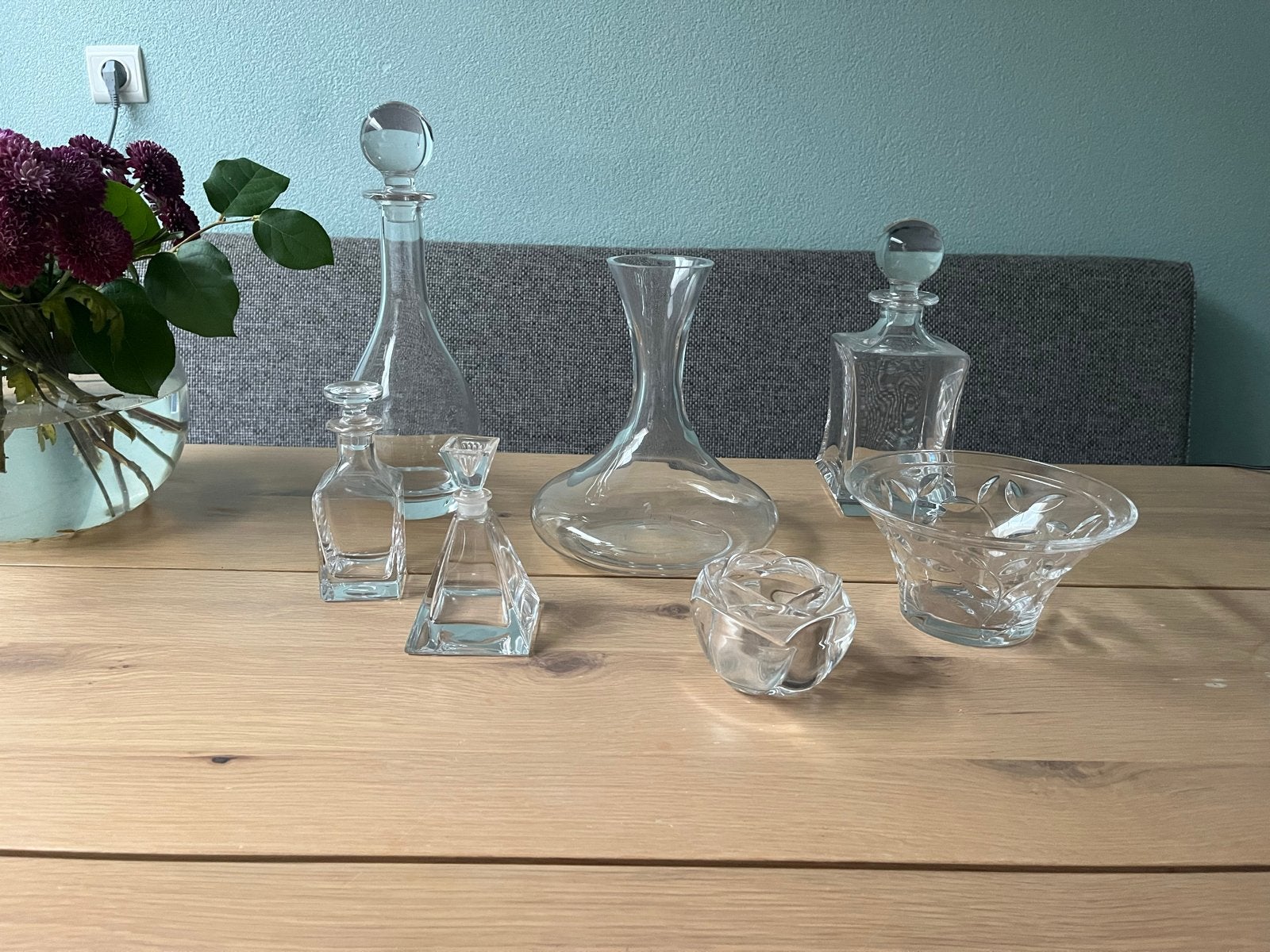 Kristallen karaffen en schalen - Nieuwstaat, Ophalen
