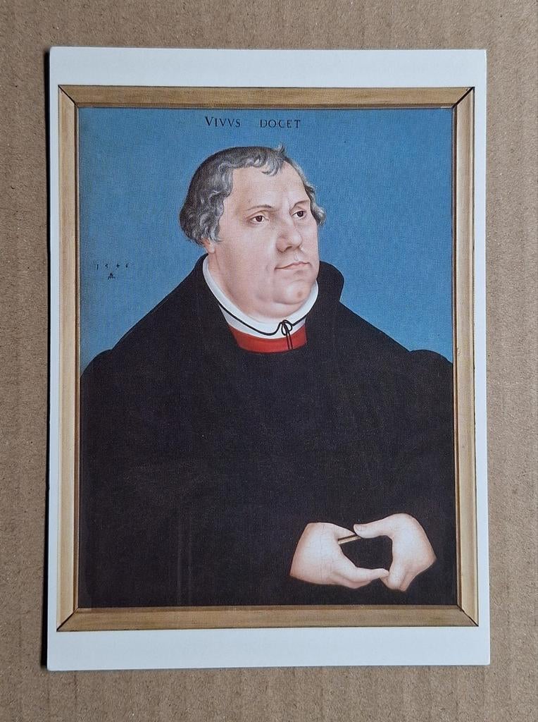 Atelier Lucas Cranach - Portret van Maarten Luther, 1546, Ophalen of Verzenden, 1980 tot heden, Ongelopen, Overige thema's