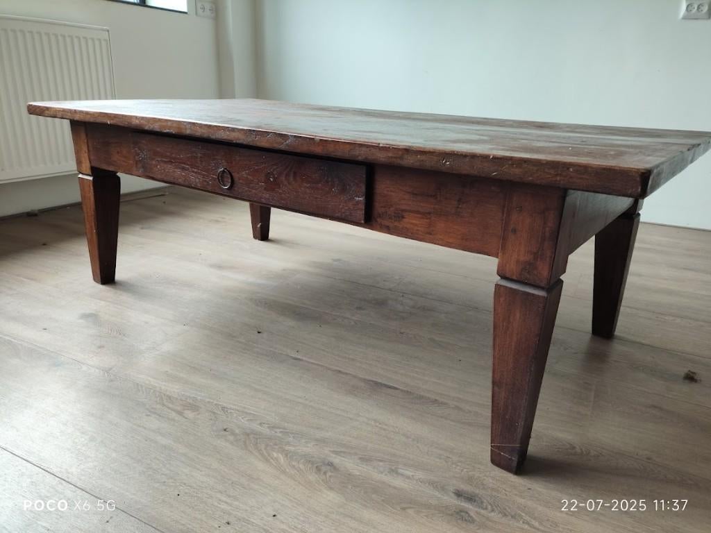 Salontafel Indonesisch hardhout, Ophalen, 100 tot 150 cm, 50 tot 75 cm, 50 tot 100 cm