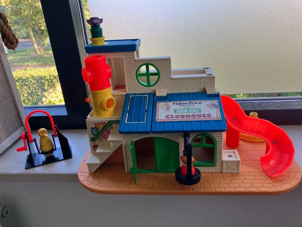 Fisher-Price Sesamstraat Clubhuis Speelset, Kinderen en Baby's, Ophalen of Verzenden, Gebruikt, Speelset