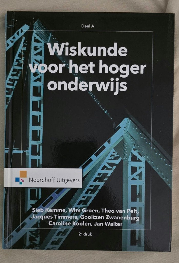 Sieb Kemme - Wiskunde voor het hoger onderwijs - DEEL A, Zo goed als nieuw, Noordhoff Uitgevers, Beta, HBO