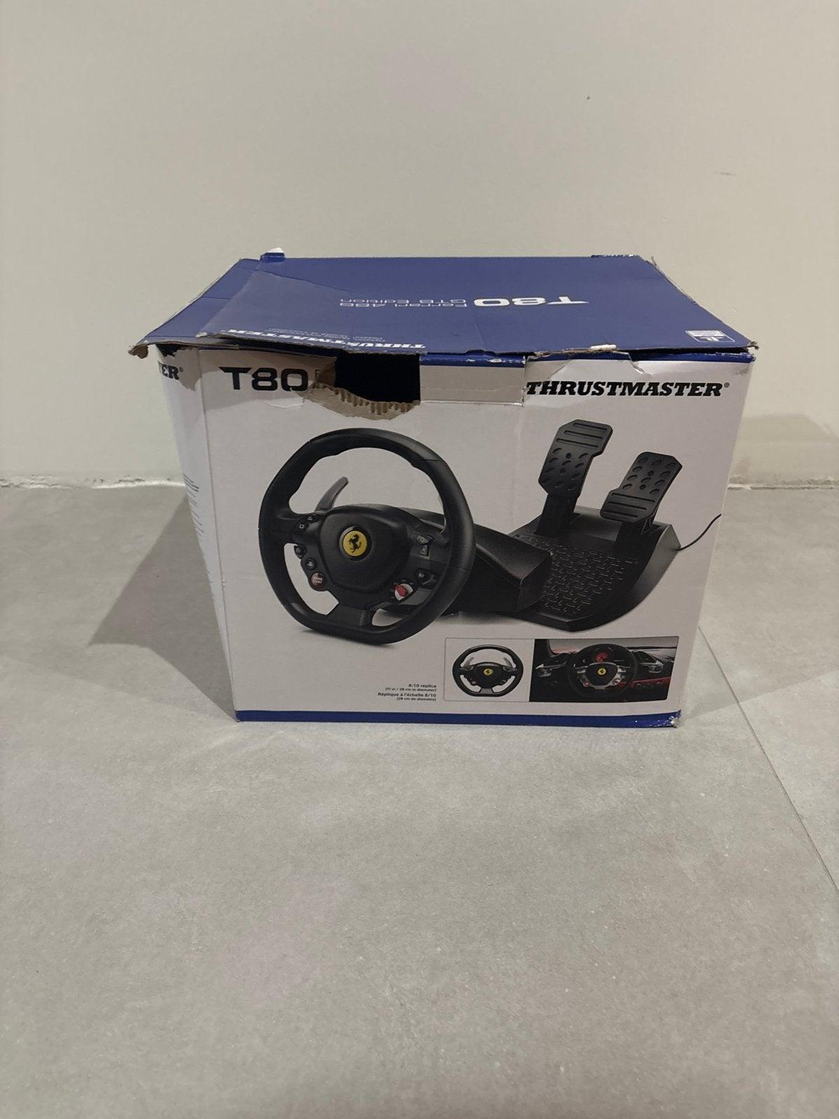Thrustmaster T80 Ferrari 488 GTB Edition racestuur, Racestuur, Zo goed als nieuw, Thrustmaster, PlayStation