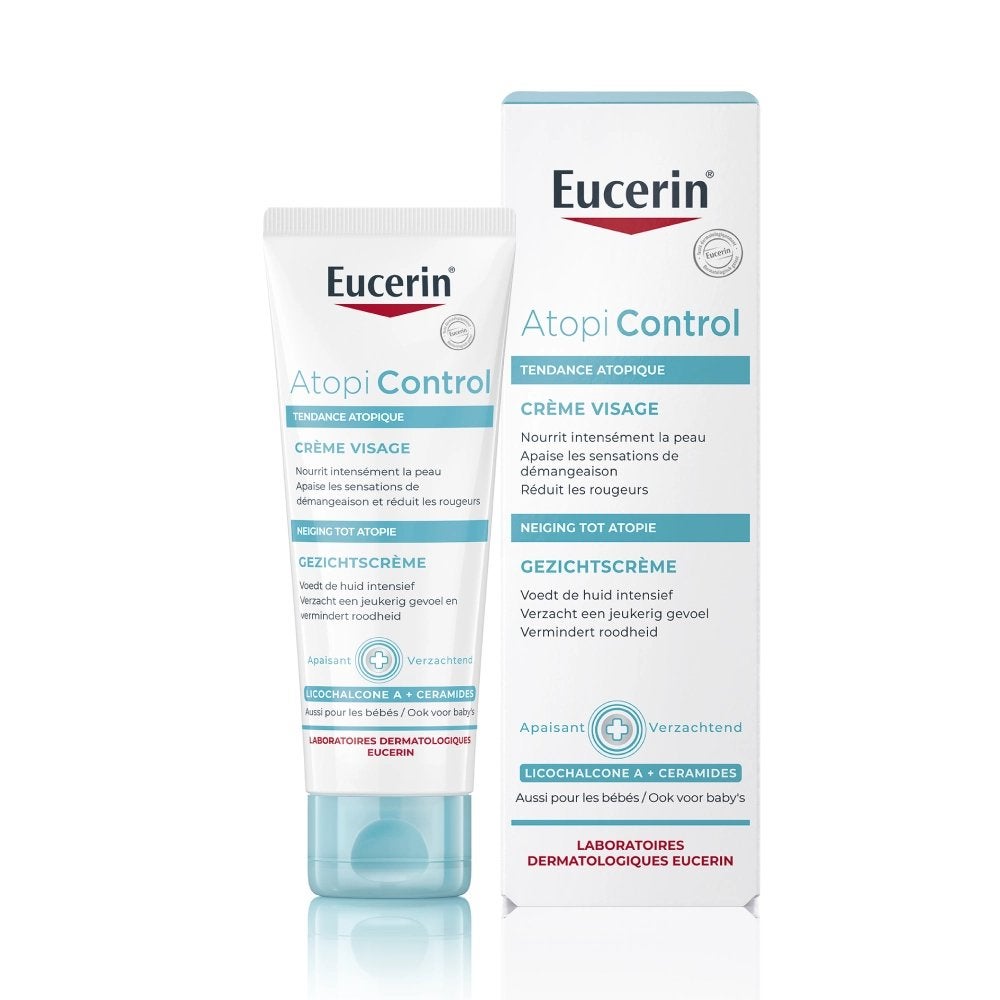 Eucerin AtopiControl Kalmerende Gezichtscrème 50ml, Verzenden, Nieuw, Gehele gezicht, Verzorging