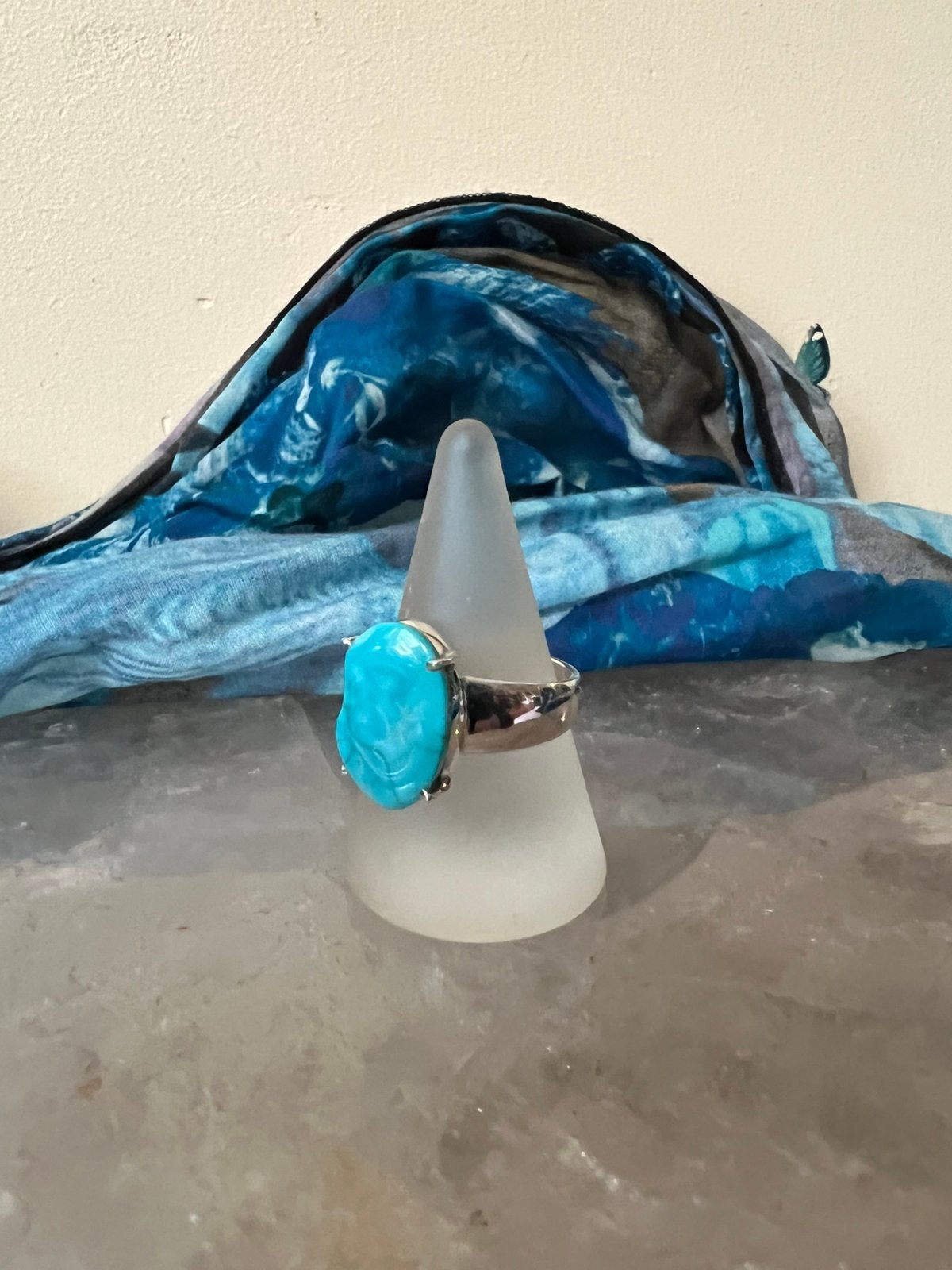 Turkoois turquoise sleeping beauty Arizona uniek zeldzaam, Sieraden, Tassen en Uiterlijk, Ringen, Blauw, Nieuw, Ophalen of Verzenden