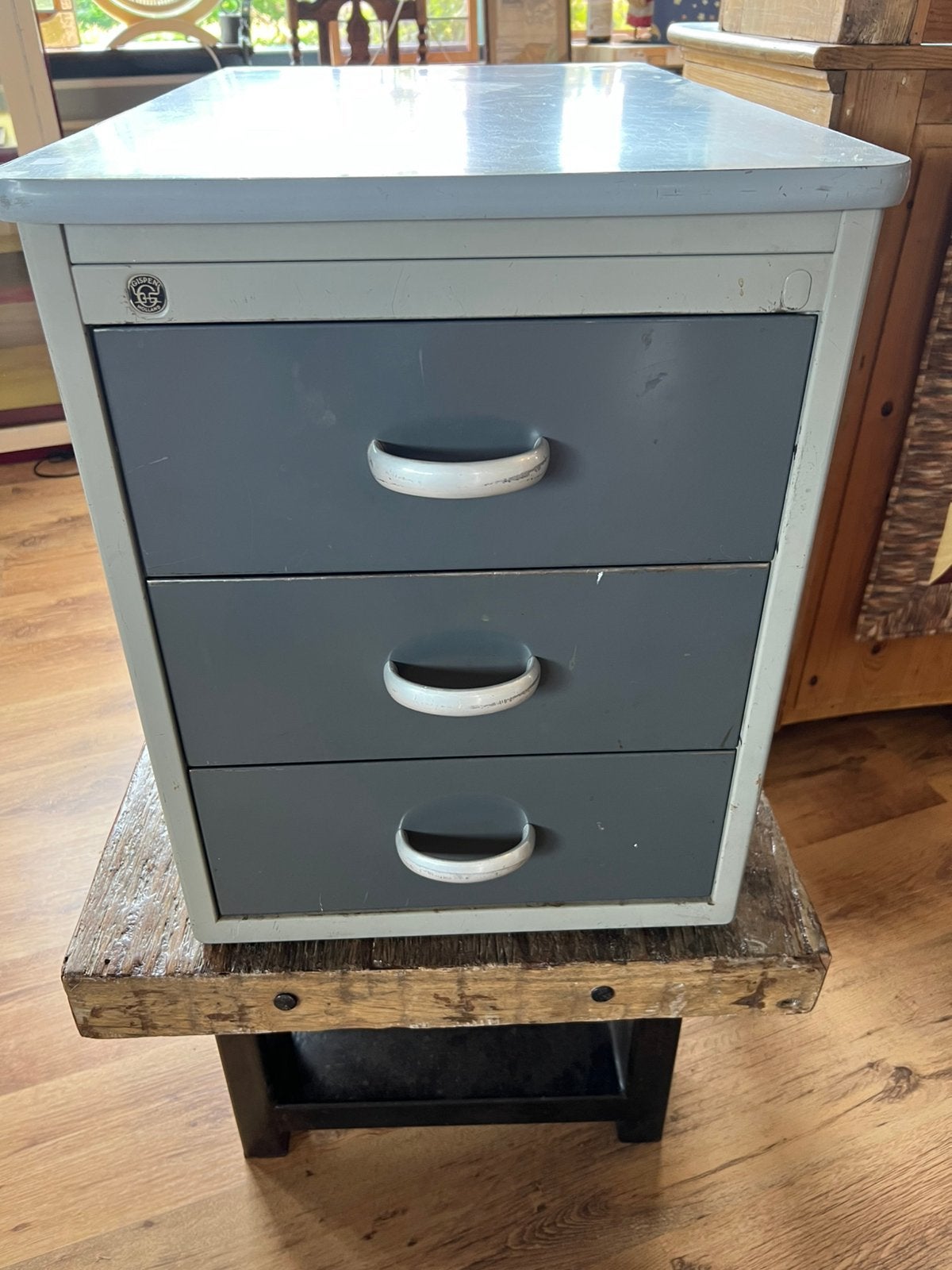 Gispen vintage bureau 3 lade kast, Gebruikt, 3 of 4 laden, Info, Gispen