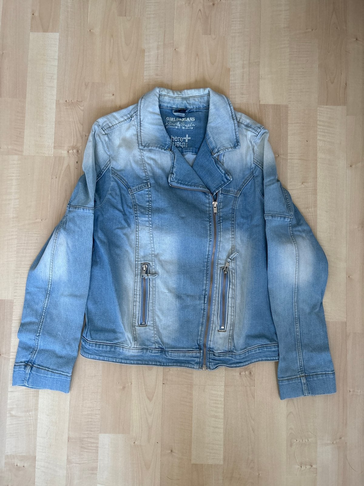 Stoere spijkerjas voor meisjes - C&A Girls Jeans, Ophalen of Verzenden, Gebruikt, Meisje, Jas