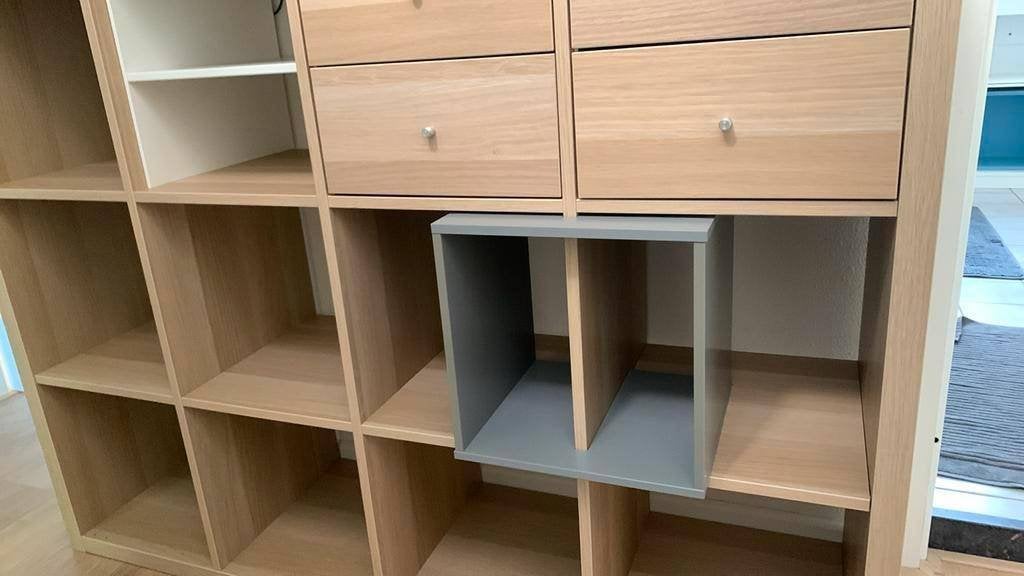Expedit/Kallax inzet...divider,. speels + extra plankruimte!, Ophalen, Met plank(en), Zo goed als nieuw, Minder dan 150 cm