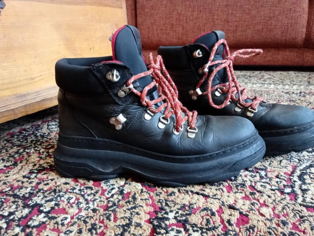Marc O'Polo leren boots maat 40, Zwart, Lage of Enkellaarzen, Ophalen of Verzenden, Zo goed als nieuw