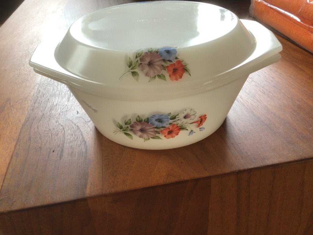 Vintage Arcopal ovenschaal met deksel, Ophalen