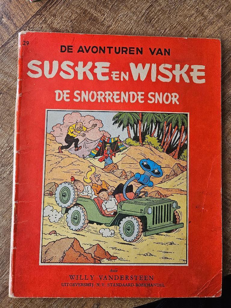 Suske en Wiske 29 de snorrende snor oude serie, Meerdere stripboeken, Ophalen, Gelezen, Willy Vandersteen