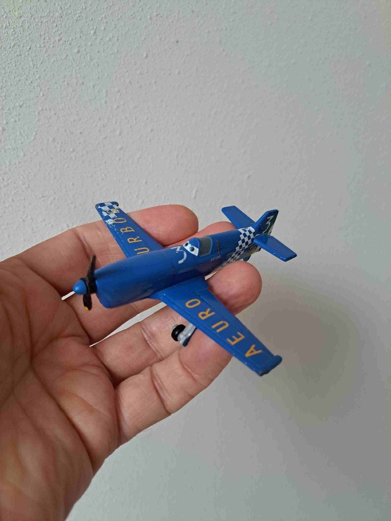 Arturo Disney Planes Pixar Mattel 10x11x3cm, Ophalen of Verzenden, Overige figuren, Zo goed als nieuw, Beeldje of Figuurtje