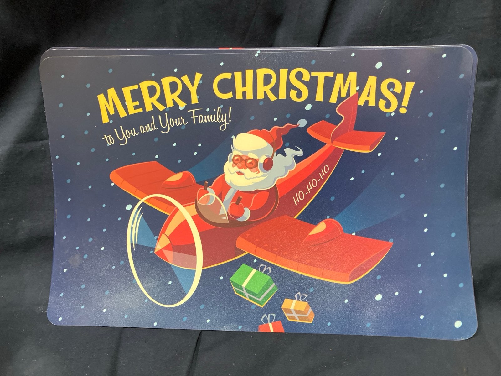 8x Kerst placemats - Merry Christmas, Meerkleurig, Overige stijlen, Kunststof, Ophalen of Verzenden