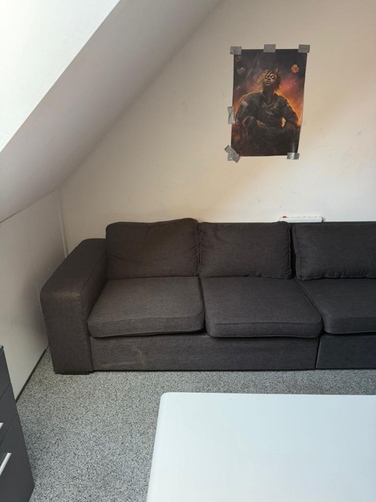 Comfortabele bank met chaise longue - Bieden, 250 tot 300 cm, Gebruikt, 100 tot 125 cm, Hoekbank
