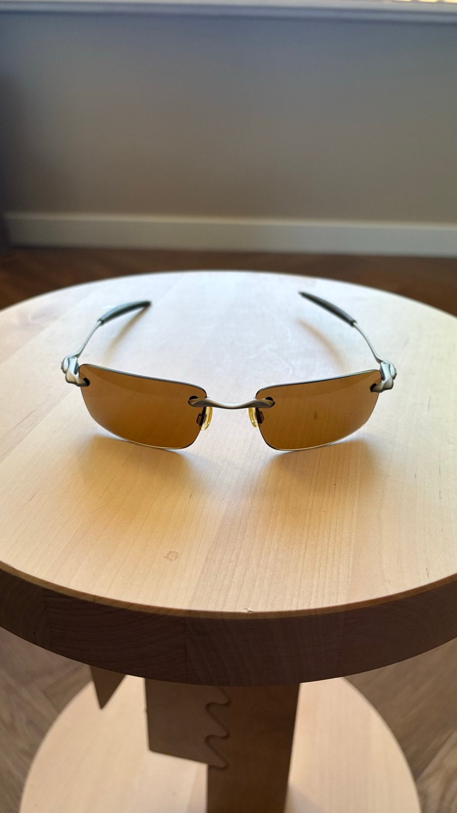 Vintage Oakley Why 8 Zonnebril, Ophalen, Gebruikt, Zonnebril, Bruin