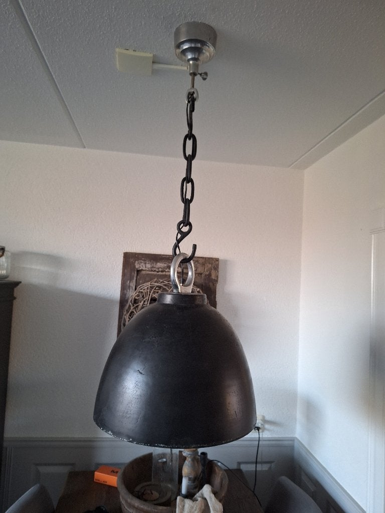Hanglamp gietijzer, Ophalen of Verzenden, Zo goed als nieuw, Metaal