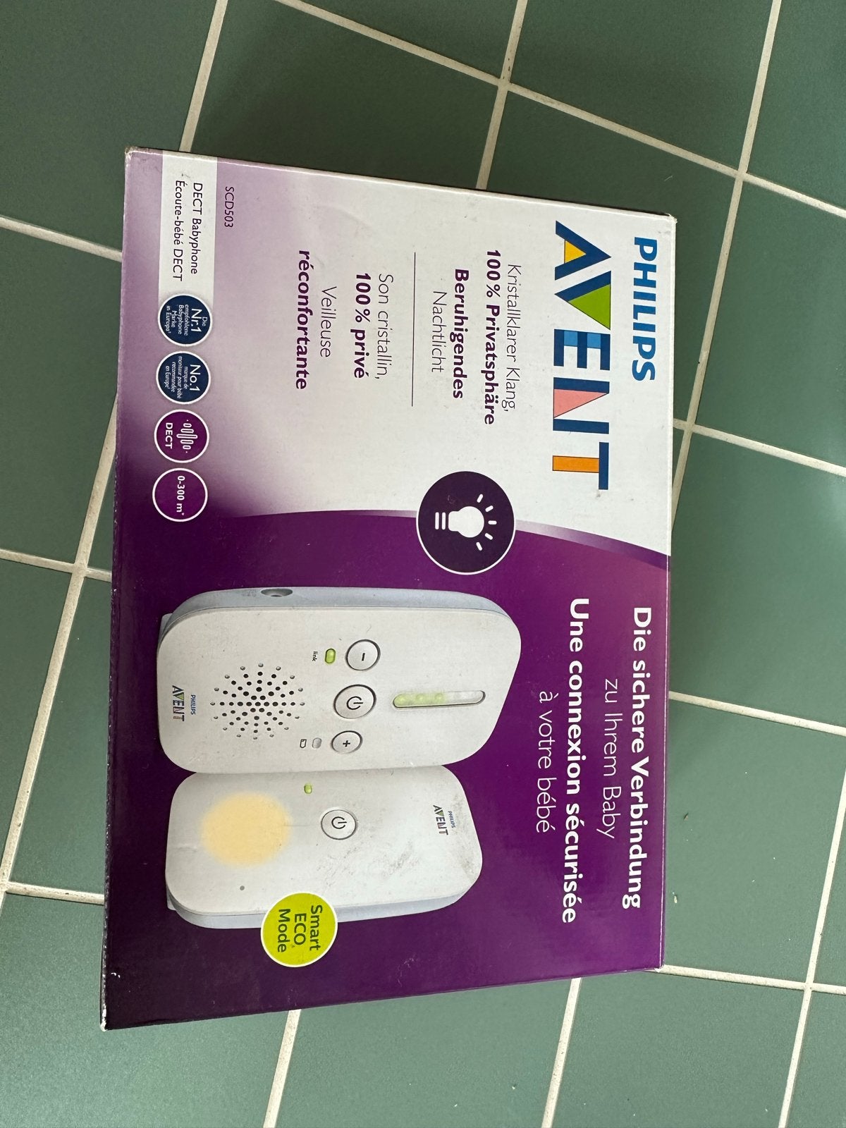 Philips Avent SCD503 DECT Babyfoon, Kinderen en Baby's, Ophalen of Verzenden, Zo goed als nieuw, 250 meter of meer