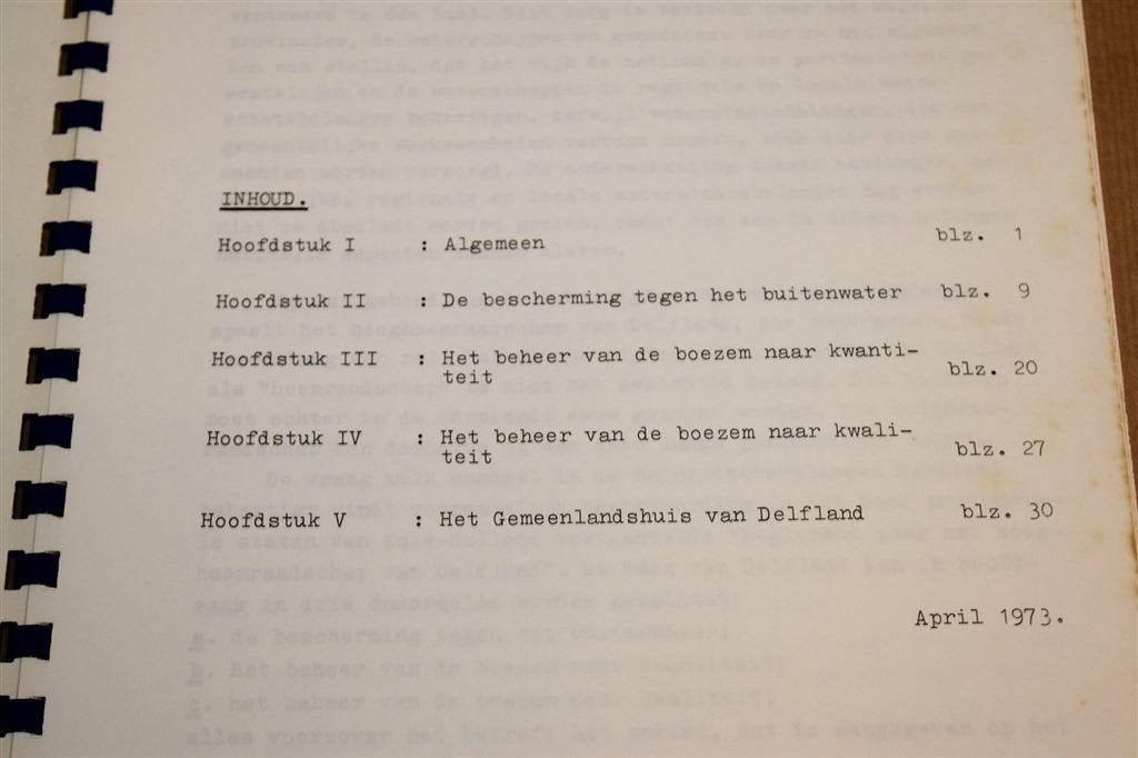 Hoogheemraadschap van Delfland — Waterschap 1973, Boeken, Ophalen of Verzenden, Gelezen