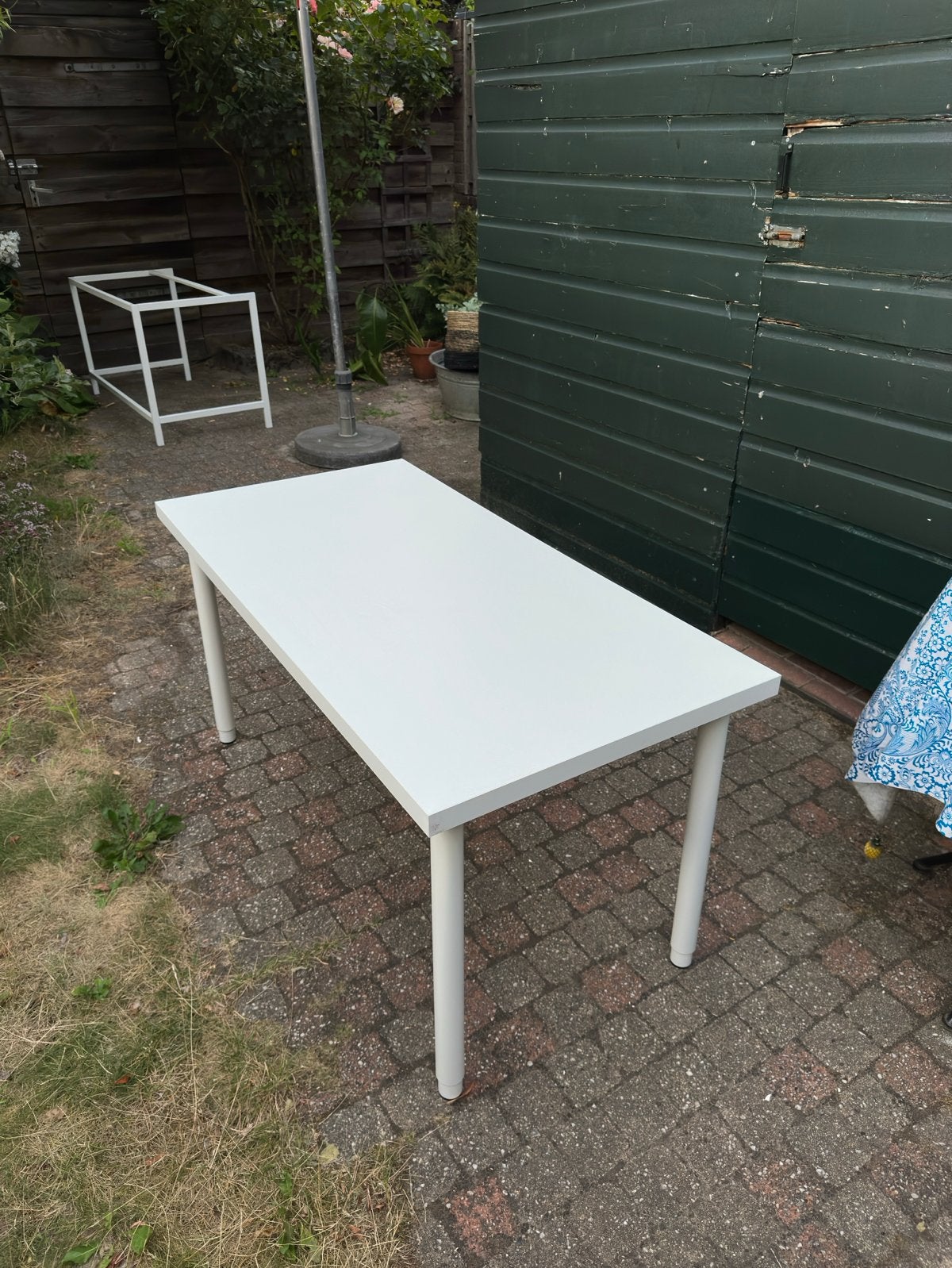 IKEA bureau met verstelbare poten, Huis en Inrichting, Bureaus, Ophalen, Gebruikt, 120 cm, Hout