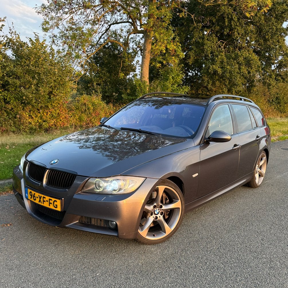 BMW E91 335d Touring 2007 – project of onderdelen, geen APK, Achterwielaandrijving, 1800 kg, Zwart, Leder
