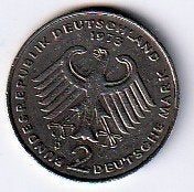 2  mark  1973  D  Duitsland. km. 124, Ophalen of Verzenden, Duitsland, Losse munt