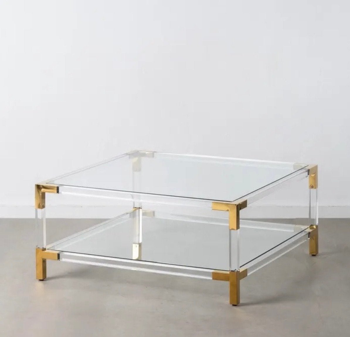 Jonathan Adler Salontafel Glam - Zo goed als nieuw, Vierkant, 5 – 50, 50 tot 100 cm, Ophalen of Verzenden