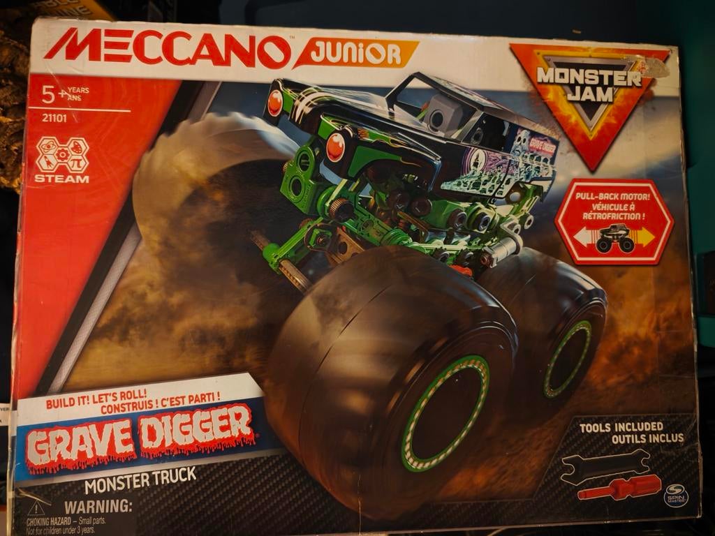 Meccano Junior Monsterjam Grave Digger monstertruck nieuw, Ophalen of Verzenden, Nieuw