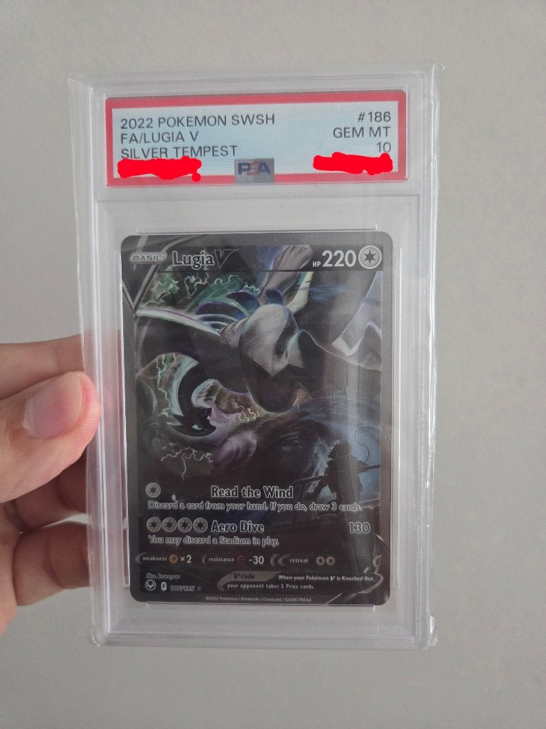 Lugia V 186 PSA 10 Silver Tempest, Hobby en Vrije tijd, Ophalen of Verzenden, Zo goed als nieuw, Losse kaart