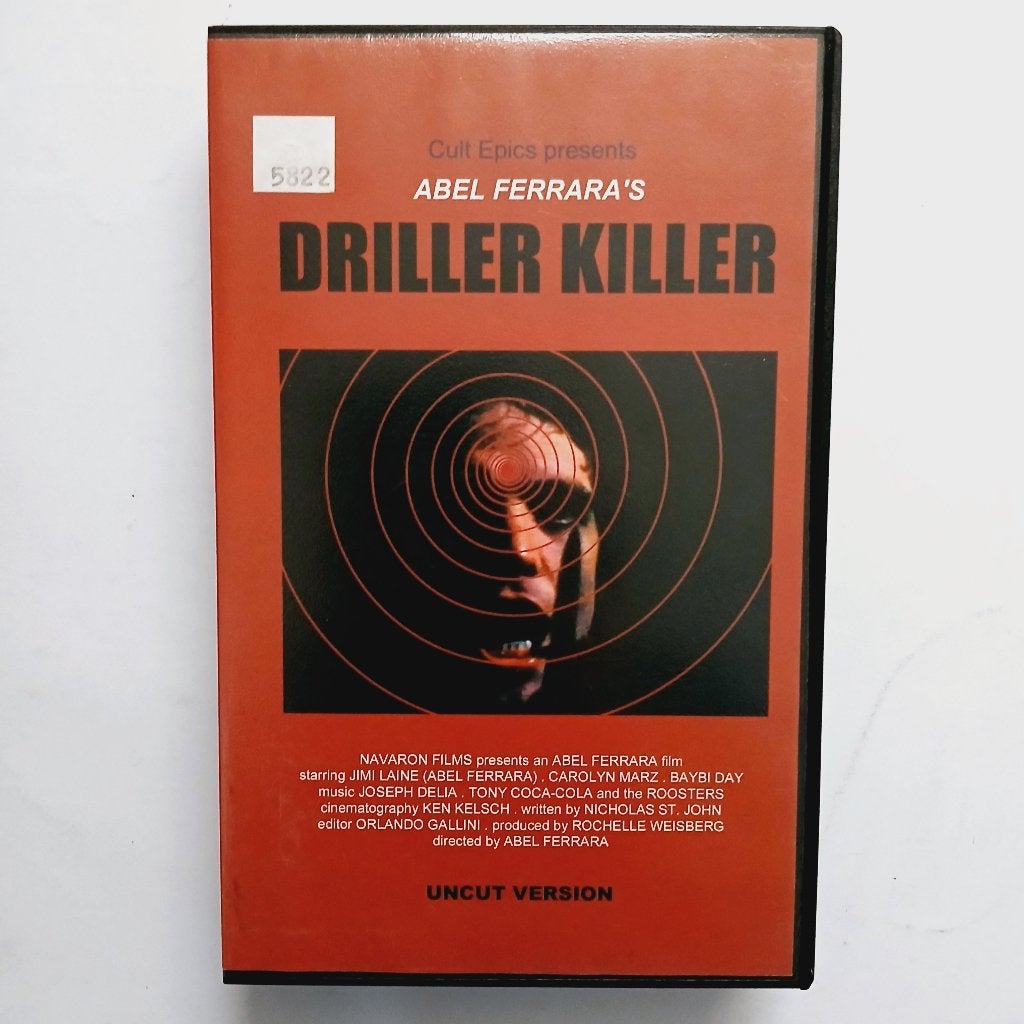 Driller Killer - NL ex rental vhs - Cult Epics, Cd's en Dvd's, Horror, Alle leeftijden, Ophalen of Verzenden, Ex-rental