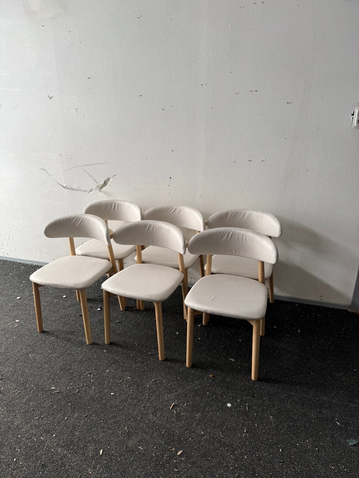 Japandi eetkamerstoelen 50 euro per stuk, Ophalen, Stof