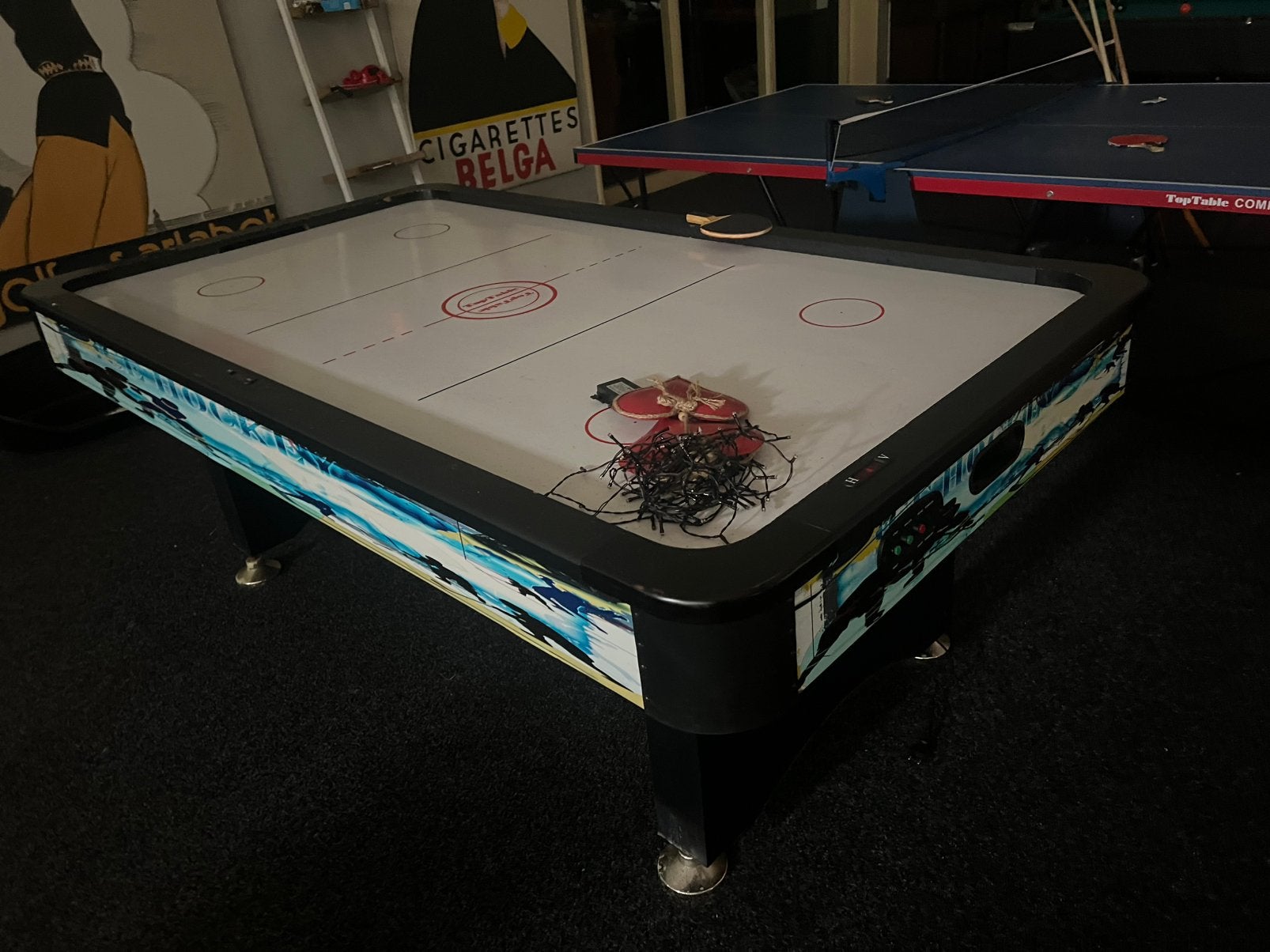 Air hockey tafel, Sport en Fitness, Biljarten en Poolen, Ophalen, Zo goed als nieuw, Pooltafel